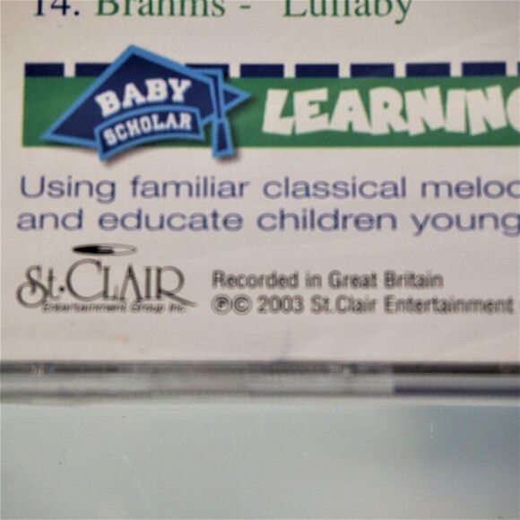 Baby Scholar Learning Your Classical Music Audio CD Vintage 2003 St Clair Entert - Picture 5 of 5